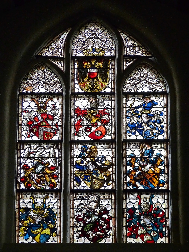 . Lbeck - Ein Fenster der dreischiffigen Hallenkirche im Heilig-Geist-Hospital. 20.09.2013 (Jeanny) 