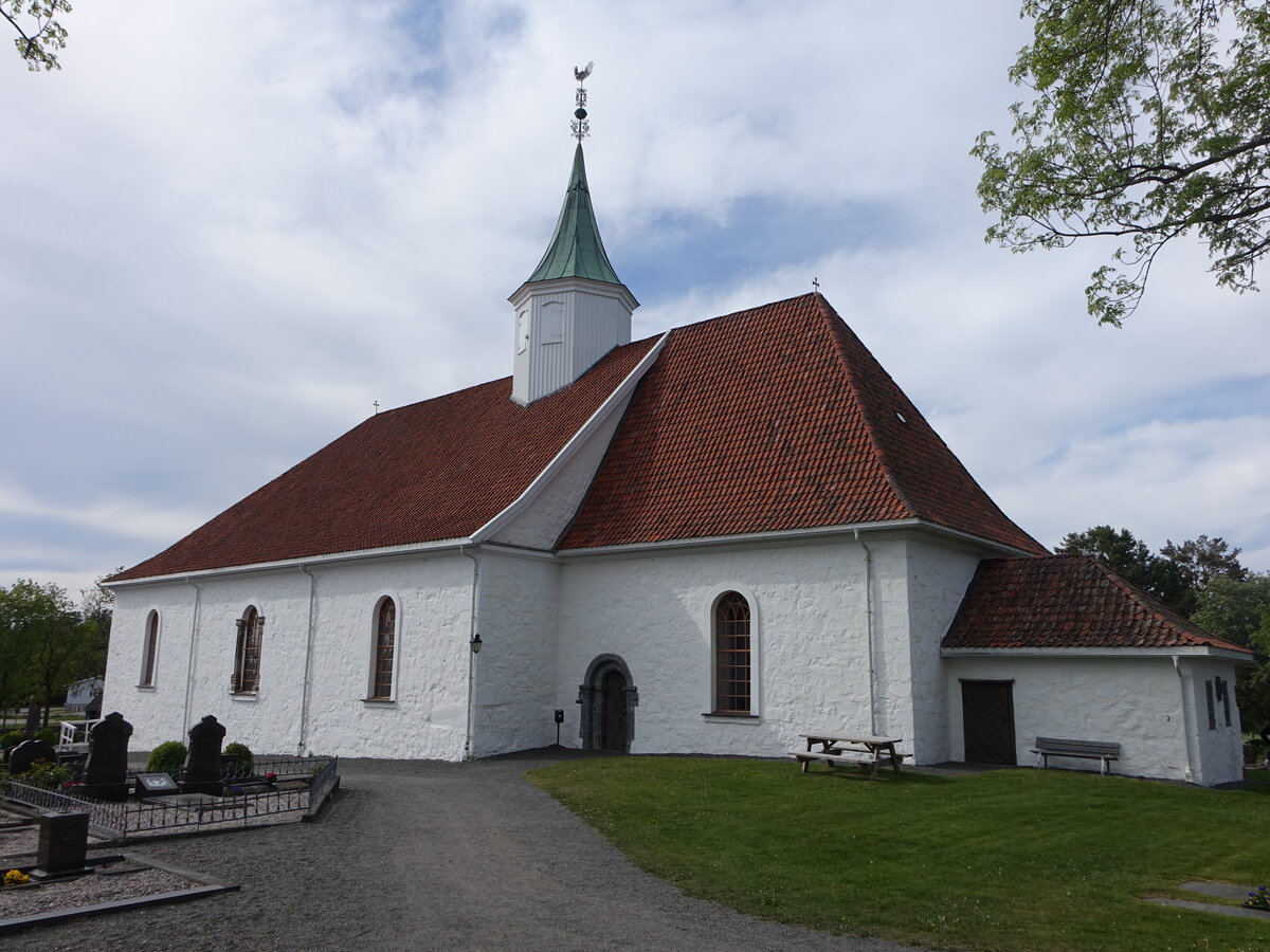  Tjoldalyng, evangelische Kirche, Steinkirche aus dem 12. Jahrhundert (28.05.2023)