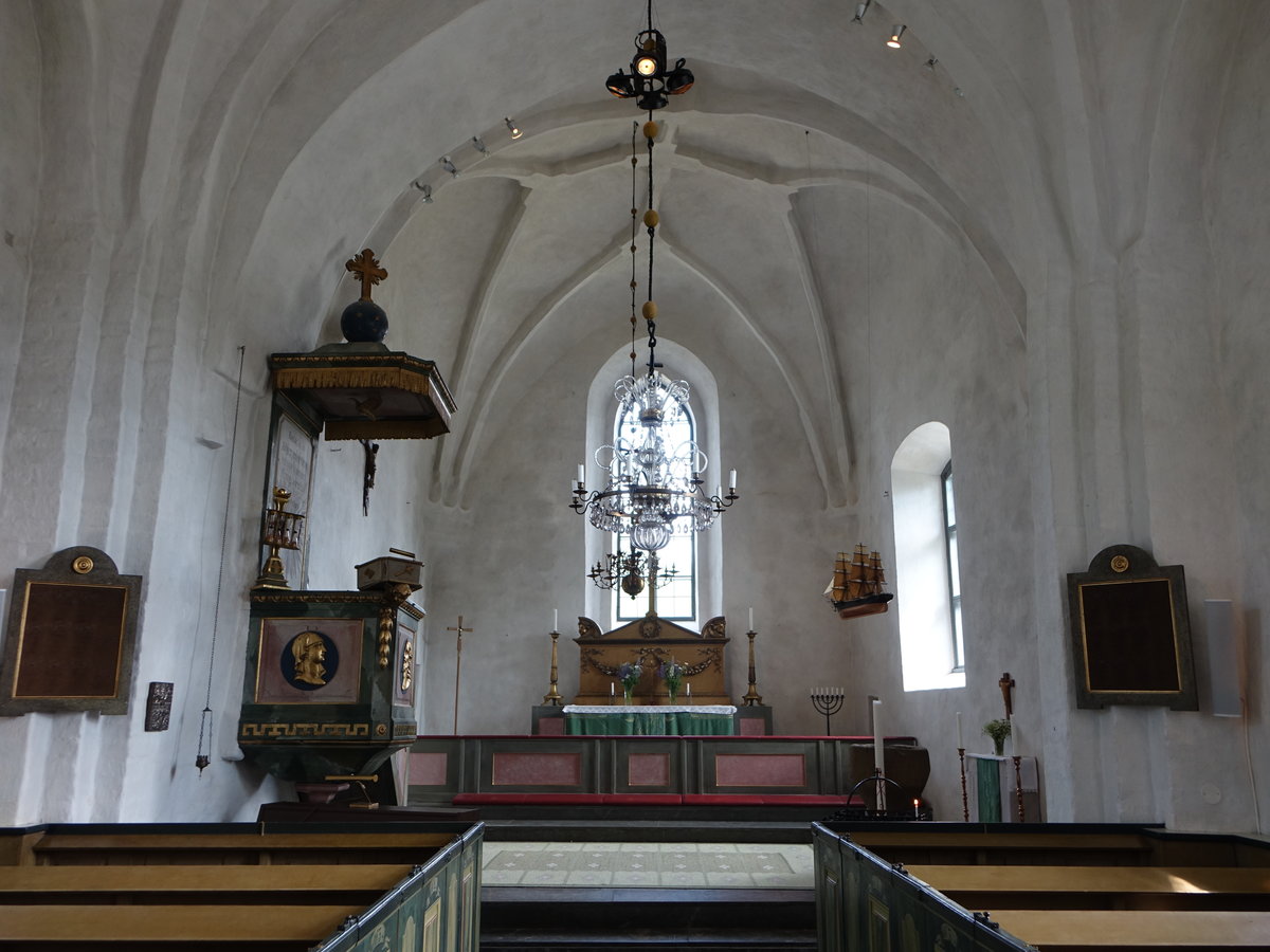 Adels, Kanzel und Altar in der Ev. Kirche, Kanzel von 1786 (03.06.2018)