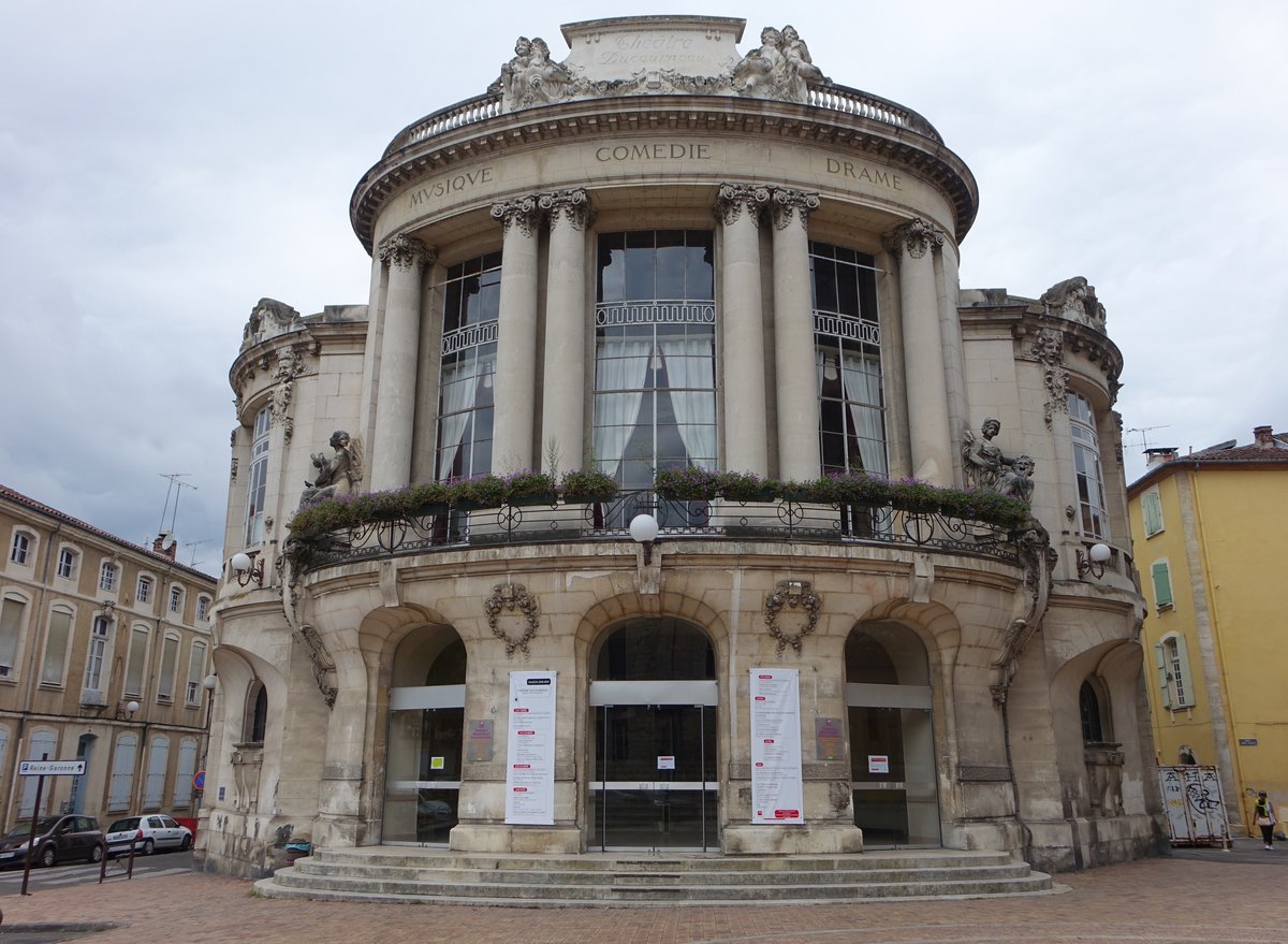 Agen, Theatre Municipal Ducourneau in der Rue Moncorny (28.07.2018)