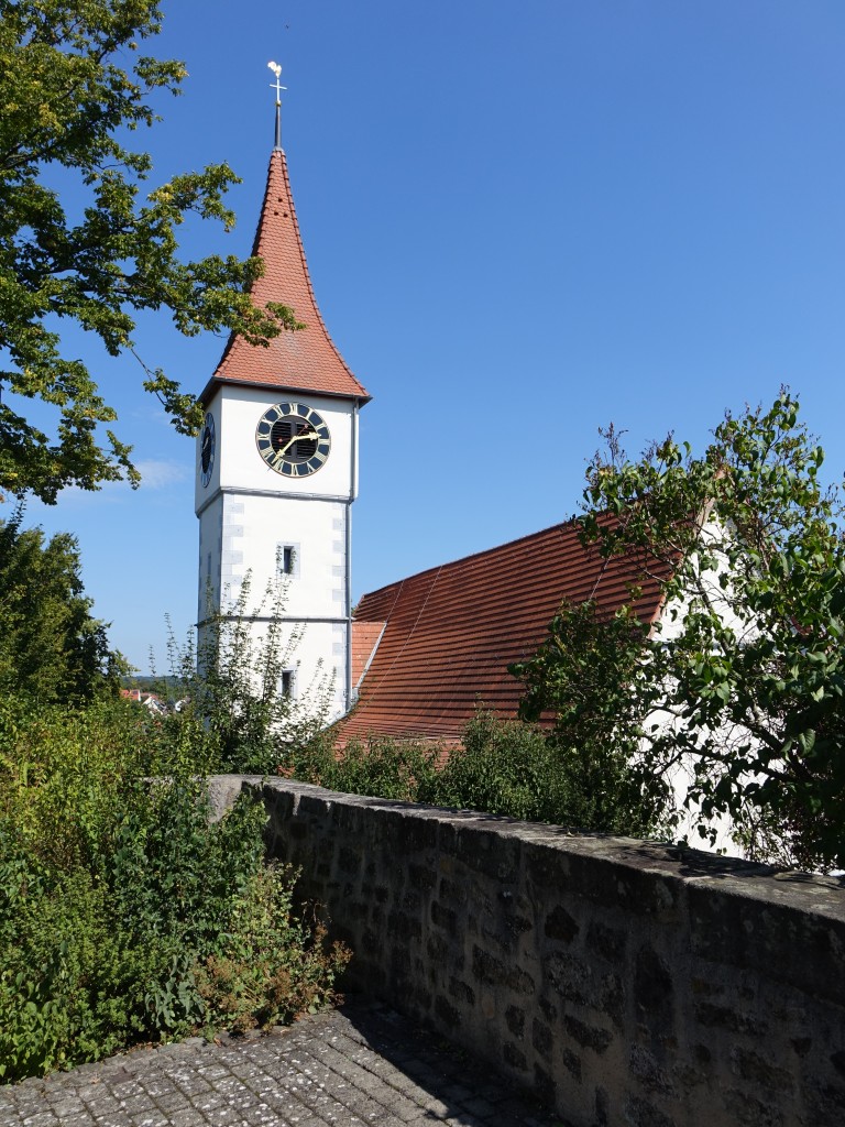 Aichtal, gotische Ev. Stadtkirche, erbaut 1460 (30.08.2015) 