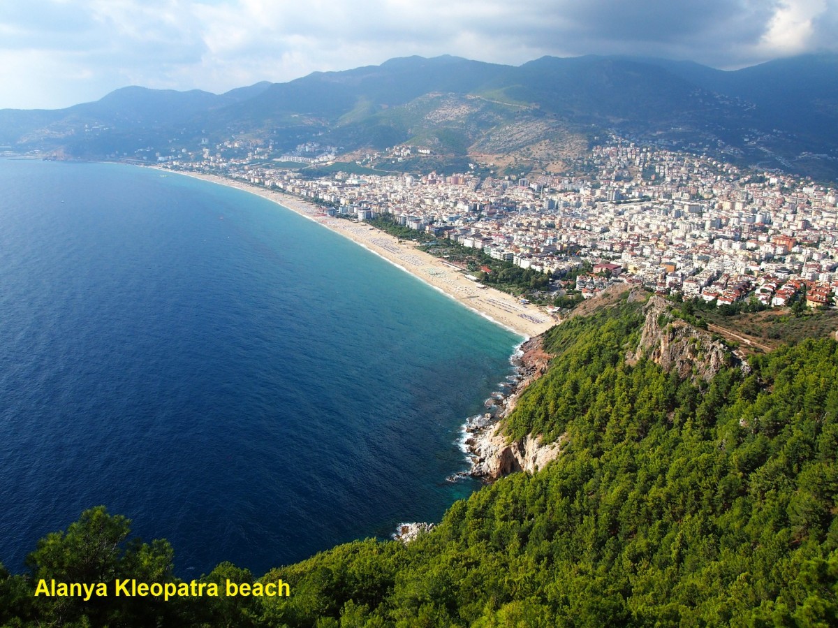 Alanya Kleopatra beach - Trkische Riviera, 130 km stlich von der Stadt Antalya am 16.9.2014.
