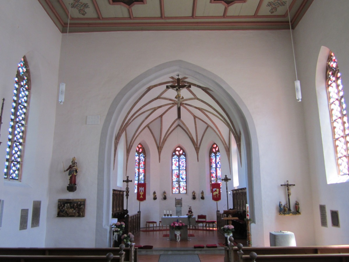 Alberweiler, St. Ulrich Kirche, Chorgesthl von 1731 (07.06.2014)