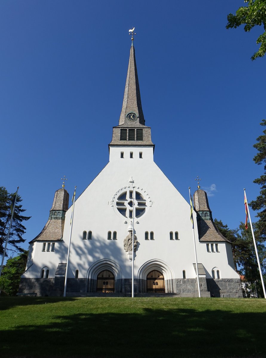 Arvika, Ev. Dreifaltigkeitskirche, erbaut bis 1911 durch Ivan Tengbom (30.05.2018)