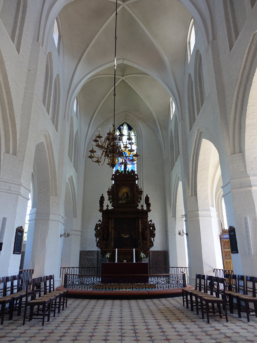 Assens, Hochaltar von 1577n der St. Marien Kirche (06.06.2018)