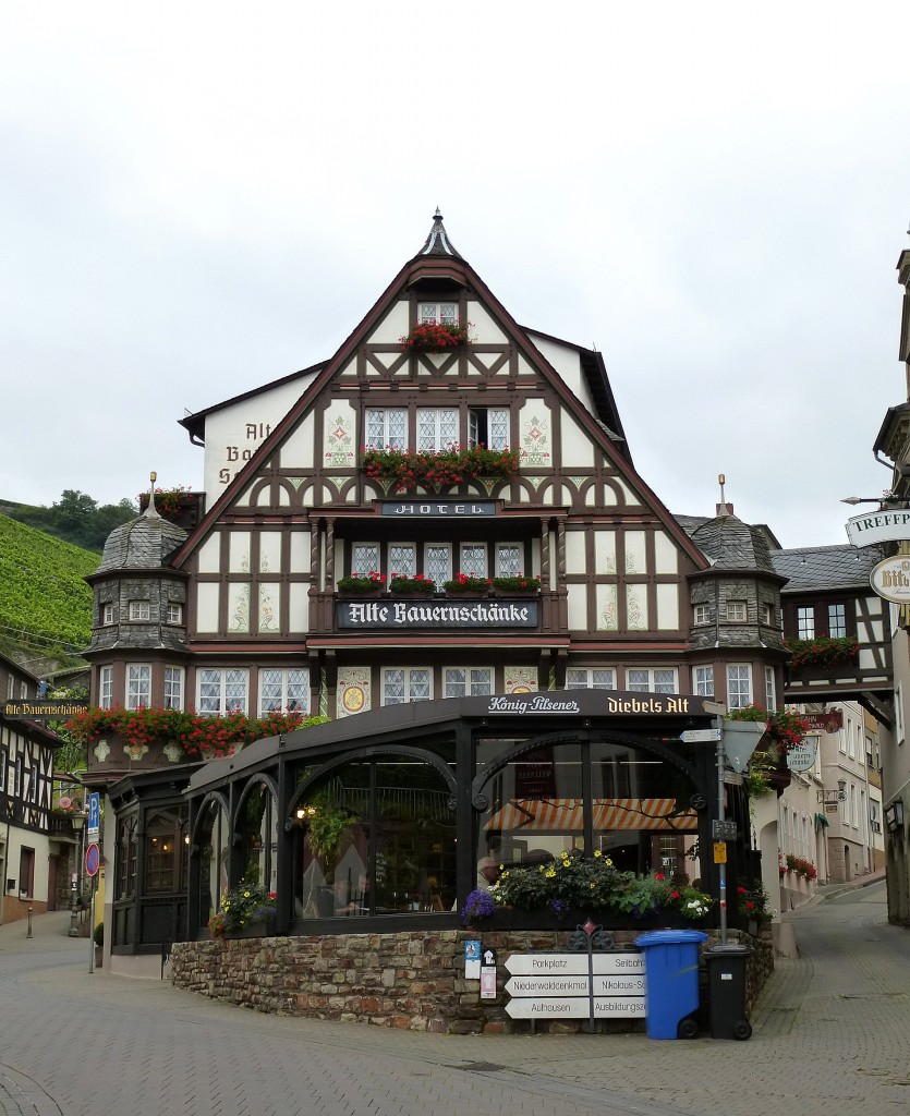 Assmannshausen, Hotel-Restaurant  Alte Bauernschnke , Sept.2014