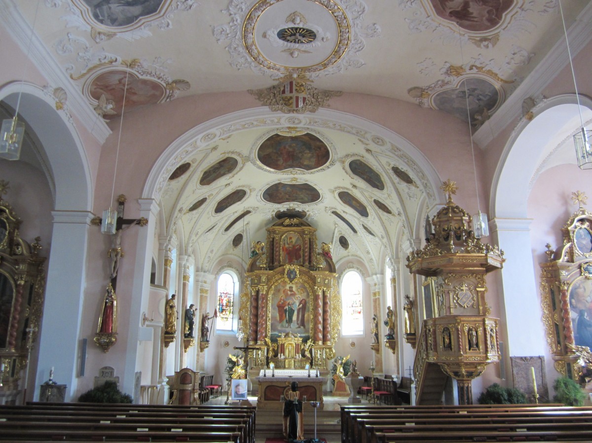 Au in der Hallertau, Altre und Fresken in der St. Vitus Kirche (14.03.2014)
