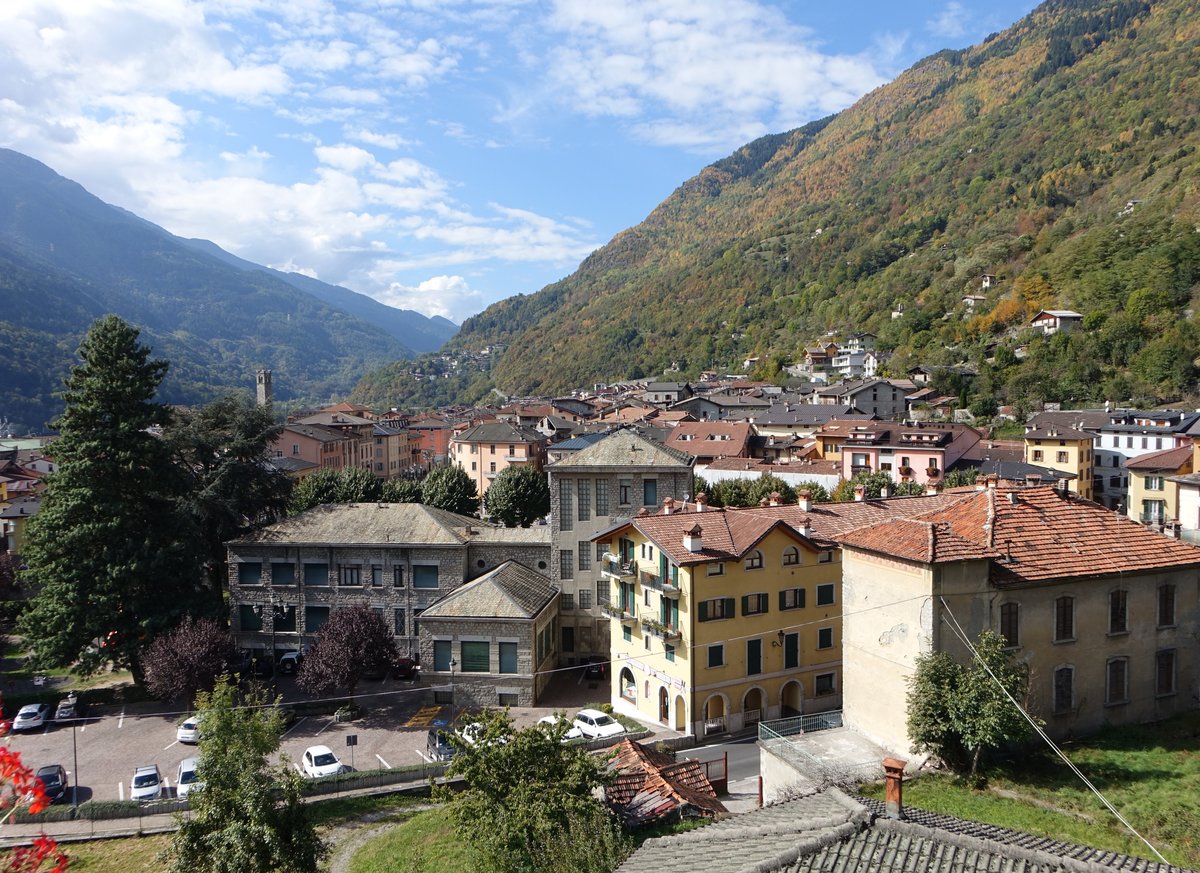 Ausblick auf die Altstadt von Edolo im Camonica Tal (07.10.2018)