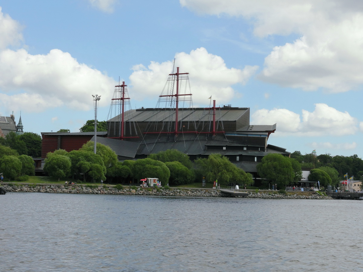 Auenansicht des Vasa-Museums (erffnet 1990) am 20. Juni 2016 in Stockholm