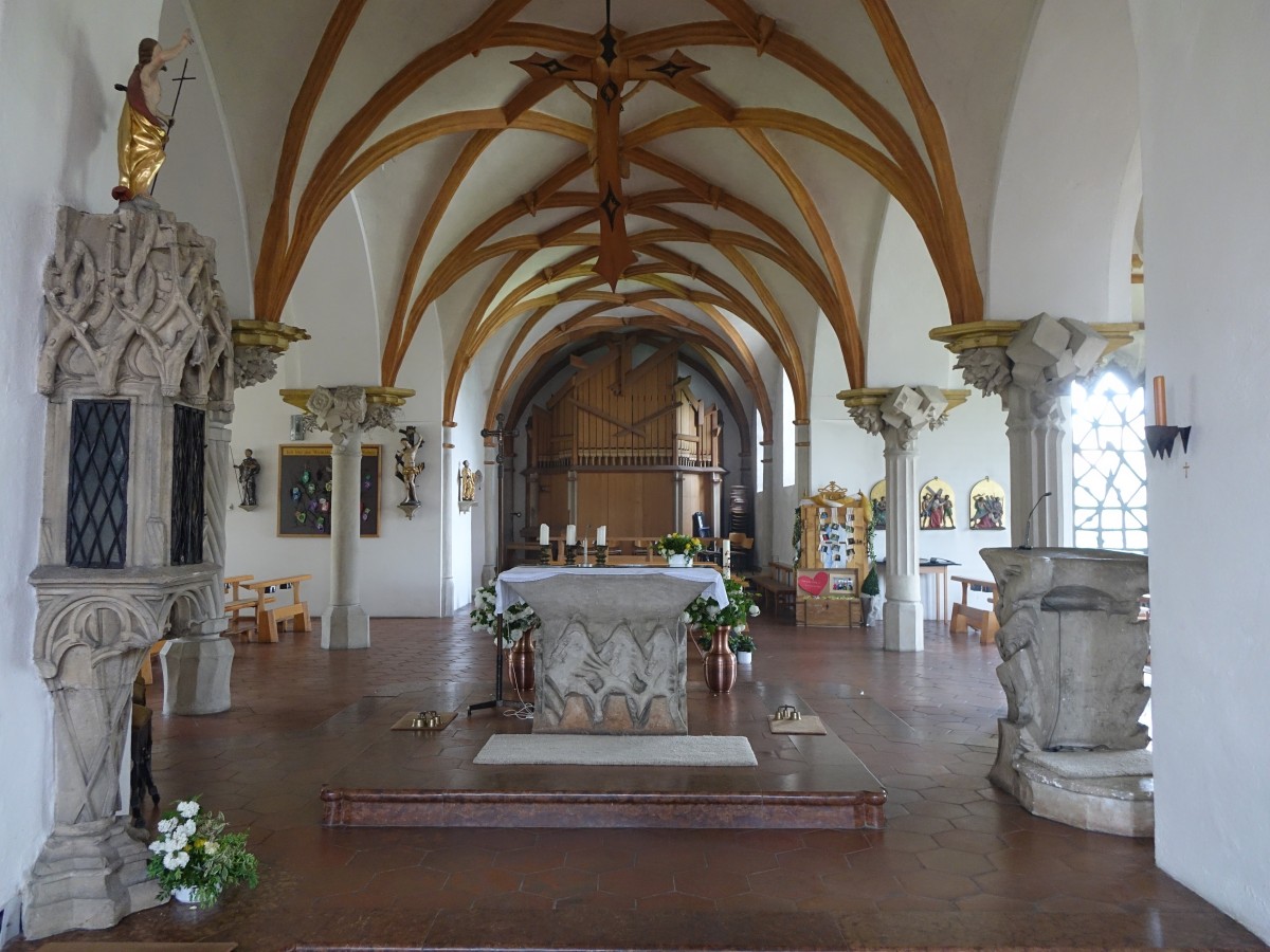 Auernzell, Innenraum der Pfarrkirche Maria Himmelfahrt (25.05.2015)