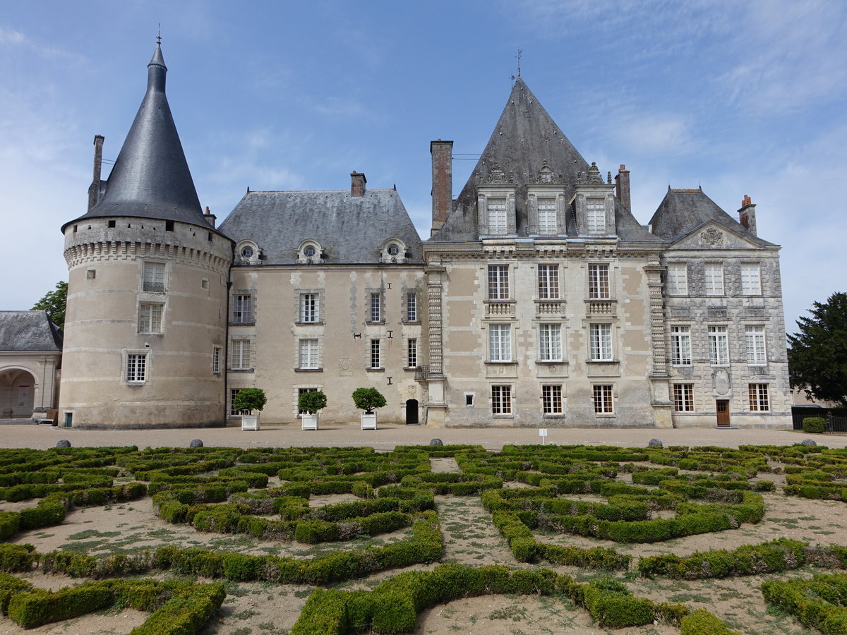Azay-le-Ferron, Chateau, erbaut im 17. Jahrhundert (08.07.2017)
