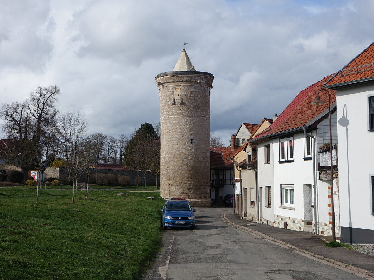 Bad Tennstedt, Ketzerturm in der Turmstrae (25.03.2023)