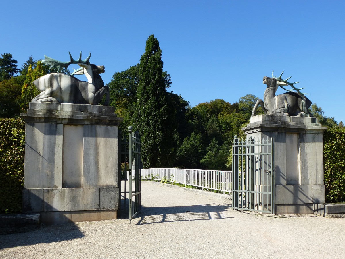 Baden-Baden, der Haupteingang der Gnneranlage von der Gartenseite gesehen, Sept.2015