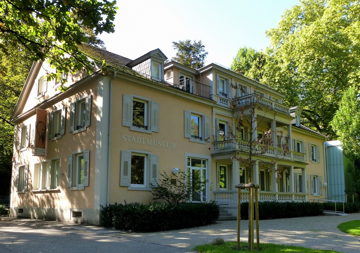 Baden-Baden, das Stadtmuseum im Alleenhaus an der Lichtentaler Allee, Sept.2015