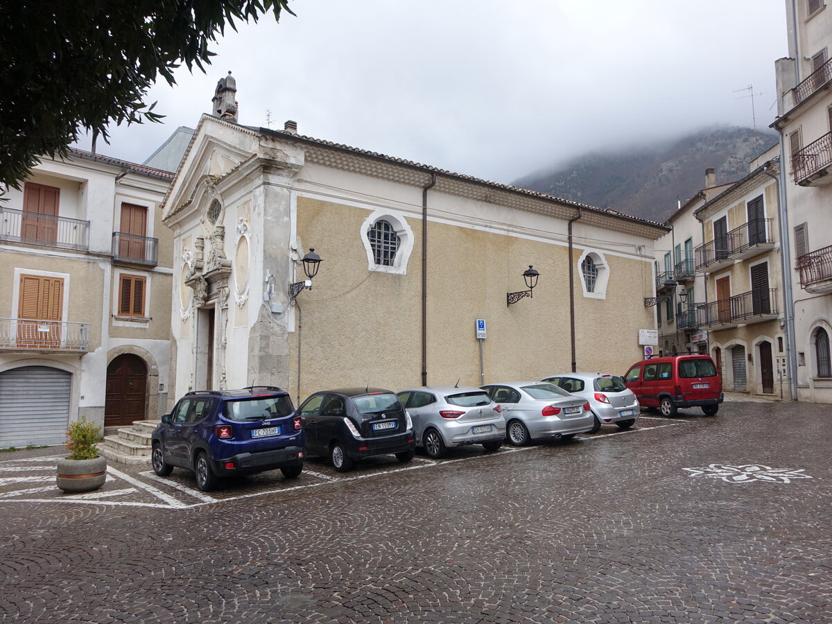 Bagnoli Irpino, Pfarrkirche St. Margherita, erbaut im 16. Jahrhundert (26.02.2023)