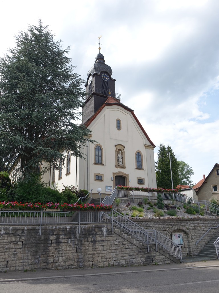 Baiertal, Kath. St. Gallus Kirche, erbaut von 1912 bis 1913 (31.05.2015)