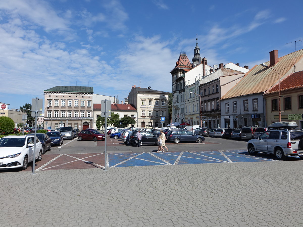 Bielsko-Biala, Huser am Plac Wojska Polskiego (05.09.2020)