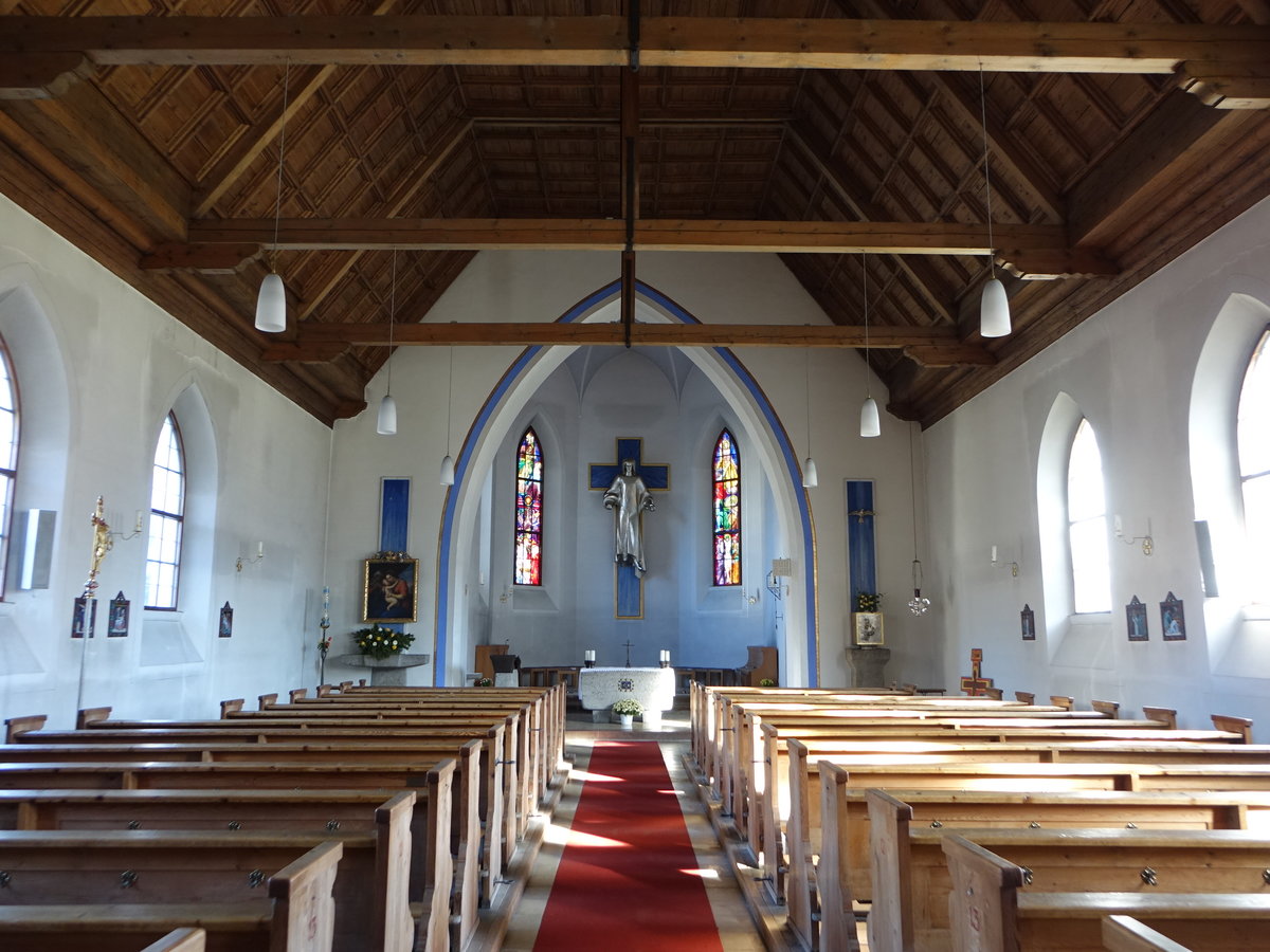 Bischofswiesen, Innenraum der kath. Pfarrkirche Herz Jesu (10.11.2018)