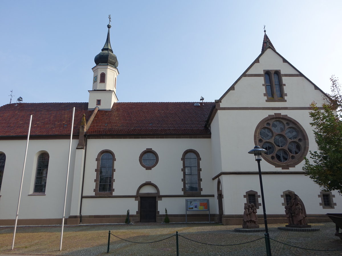 Bisingen, Pfarrkirche St. Nikolaus, erbaut von 1786 bis 1795 (19.08.2018)
