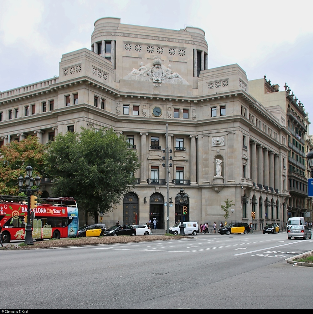 Blick auf eine Filiale der Banco Bilbao Vizcaya Argentaria (BBVA) auf dem Plaa d'Antoni Maura in Barcelona (E).
[18.9.2018 | 16:18 Uhr]