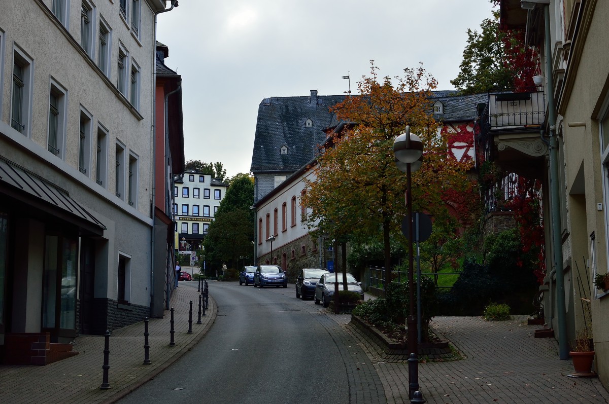 Blick in die Kirchstrae in Bad Schwalbach. 7.10.2013