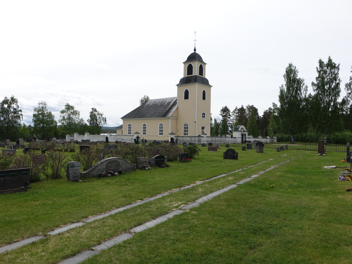 Bodsj, Ev. Holzkirche, erbaut 1796 von Pal Persson (18.06.2017)