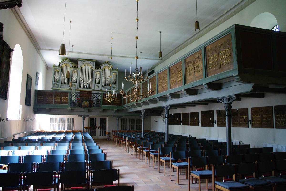 Bredstedt, Inneres der St. Nikolai Kirche, erbaut 1510 (11.05.2011)