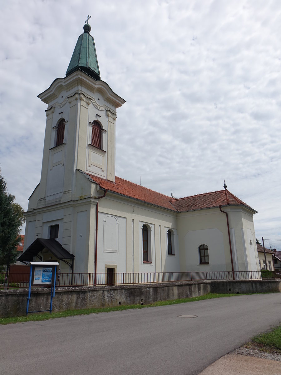 Brodzany, Allerheiligenkirche, erbaut im 17. Jahrhundert (05.08.2020)
