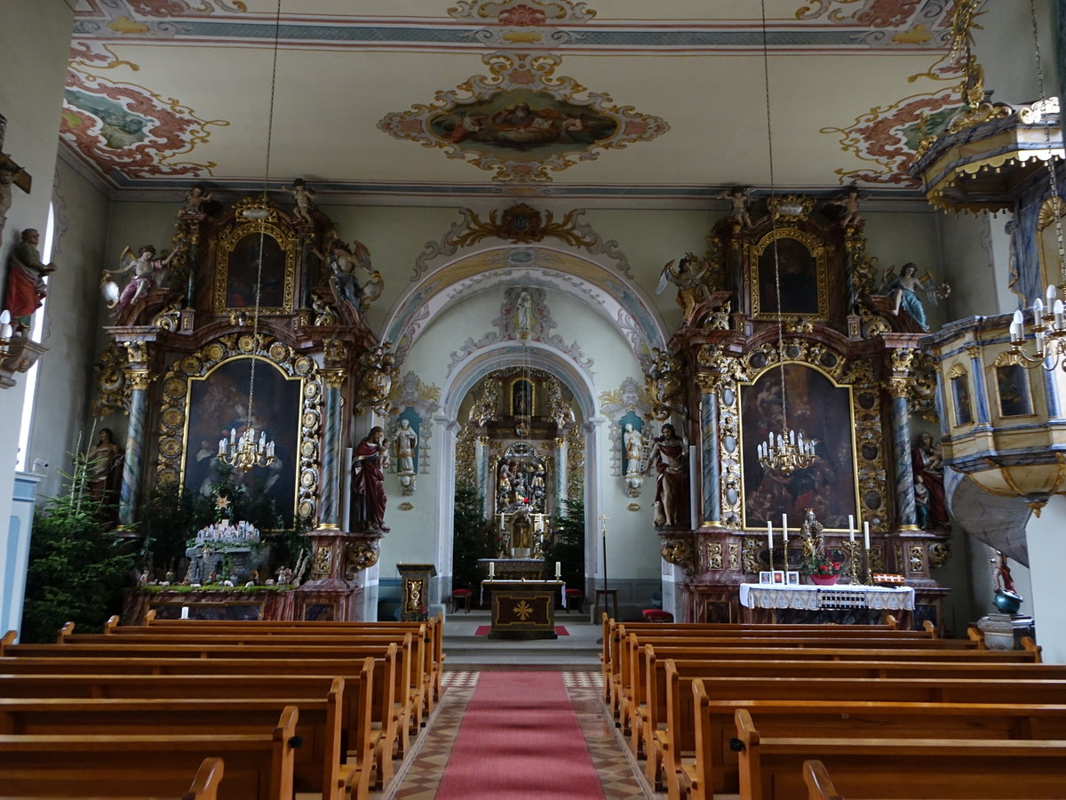 Bhl, barocke Altre in der Maria Himmelfahrt Kirche (30.12.2018)