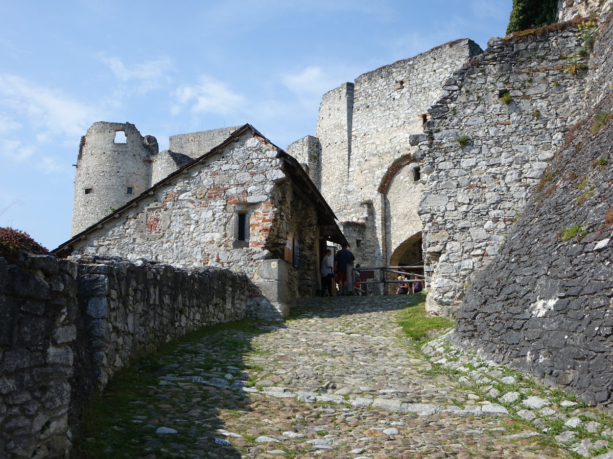 Burg Rabi,  sptgotische Burgruine, erbaut im 14. Jahrhundert (25.05.2019)
