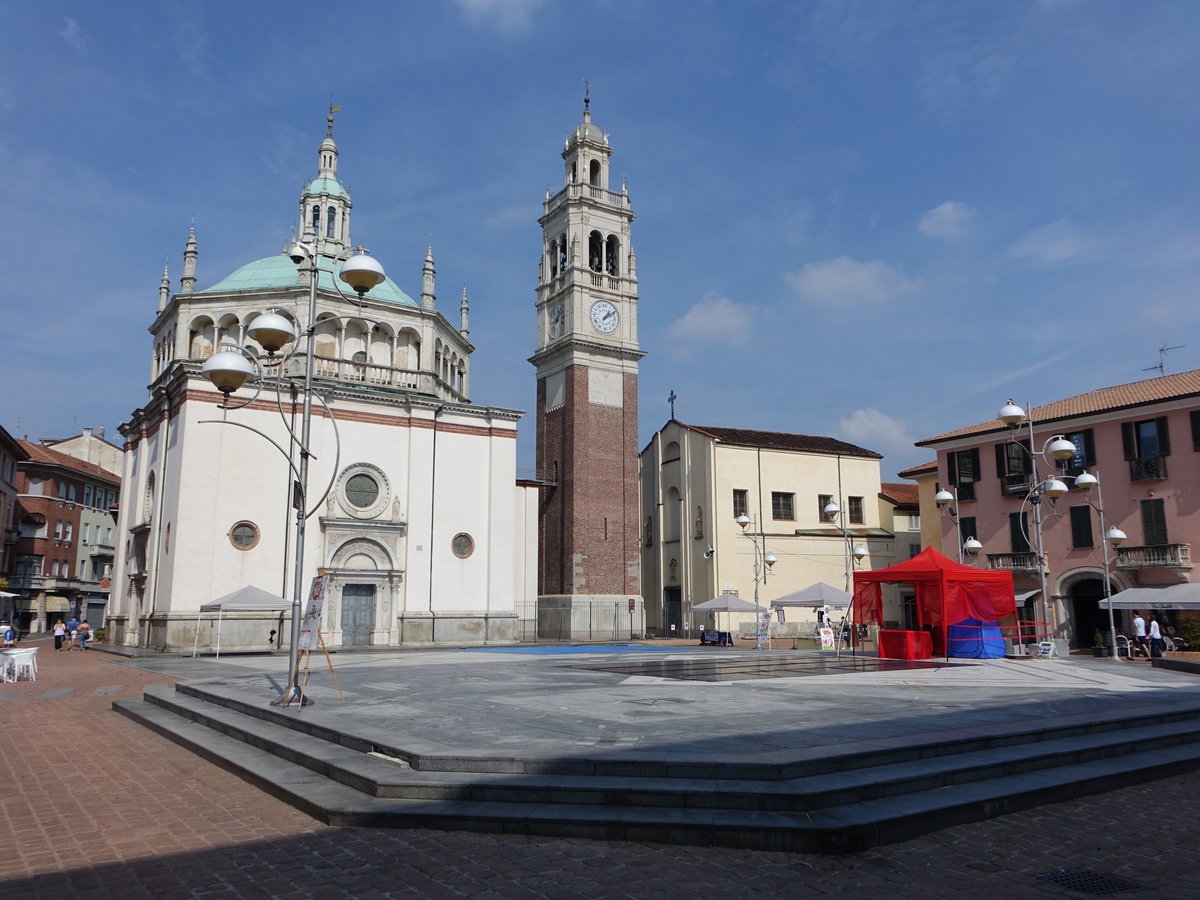 Busto Arsizio, Wallfahrtskirche Santa Maria di Piazza, erbaut im 16. Jahrhundert (22.09.2018)