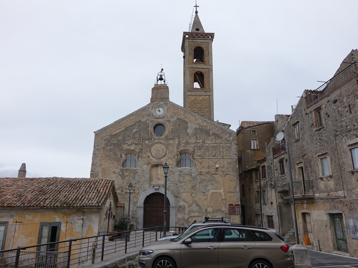 Caggiano, Pfarrkirche San Salvatore am Largo Vincenzo Lupo (27.02.2023)
