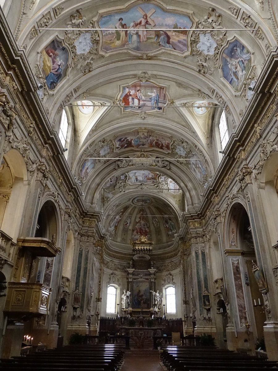 Casalbellotto, Innenraum der Kirche St. Maria Nascente (10.10.2016)