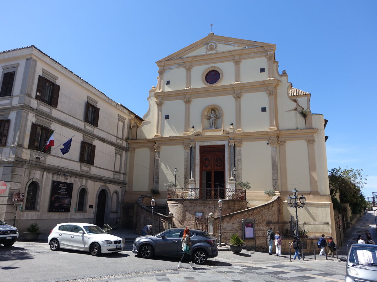 Catanzaro, Pfarrkirche San Giovanni Battista, erbaut von 1502 bis 1532 (08.04.2024)
