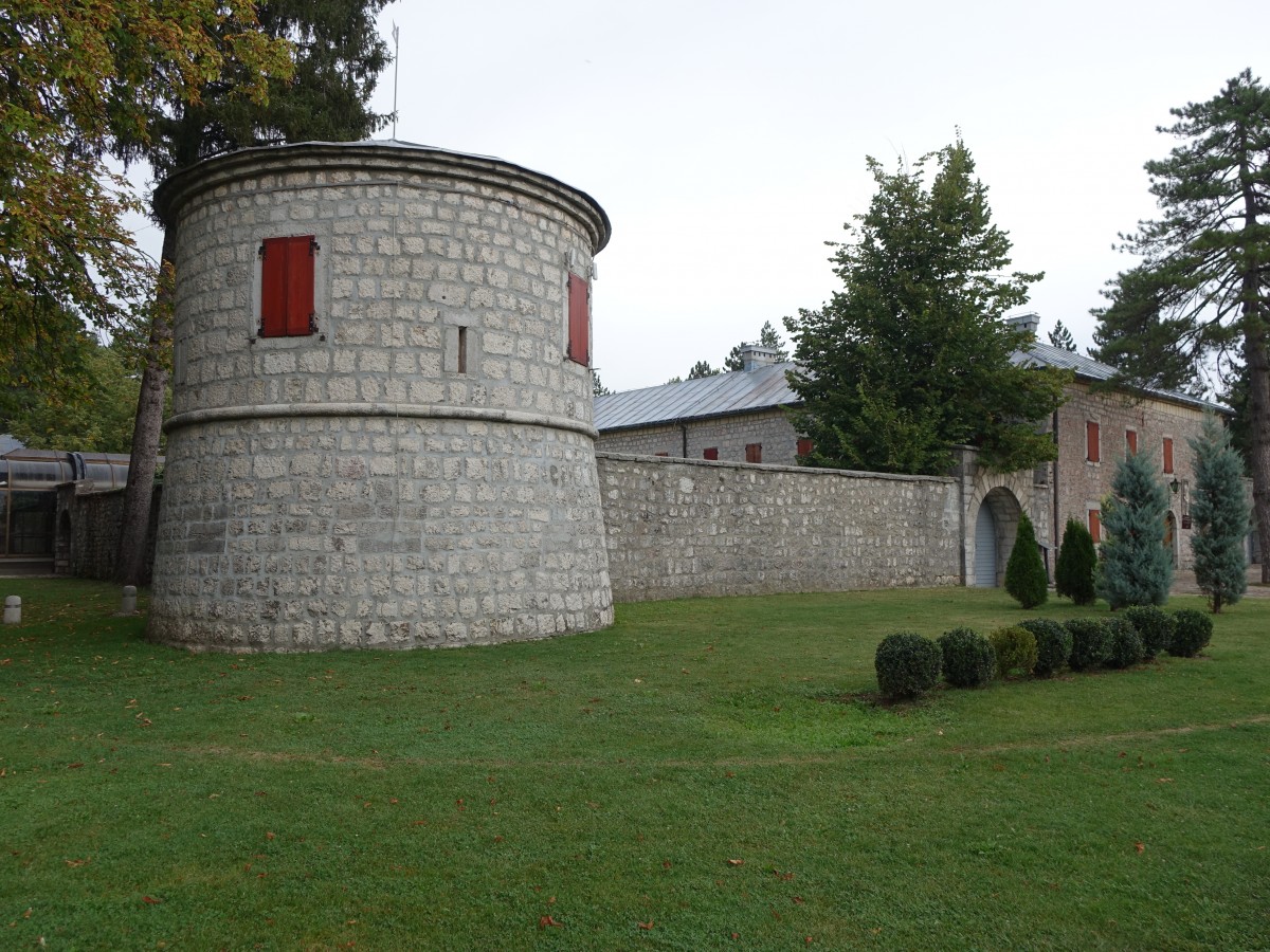 Cetinje, Frstenresidenz und Museum Biljarda, erbaut 1838 von Petar II Petrović Njego (20.09.2015)