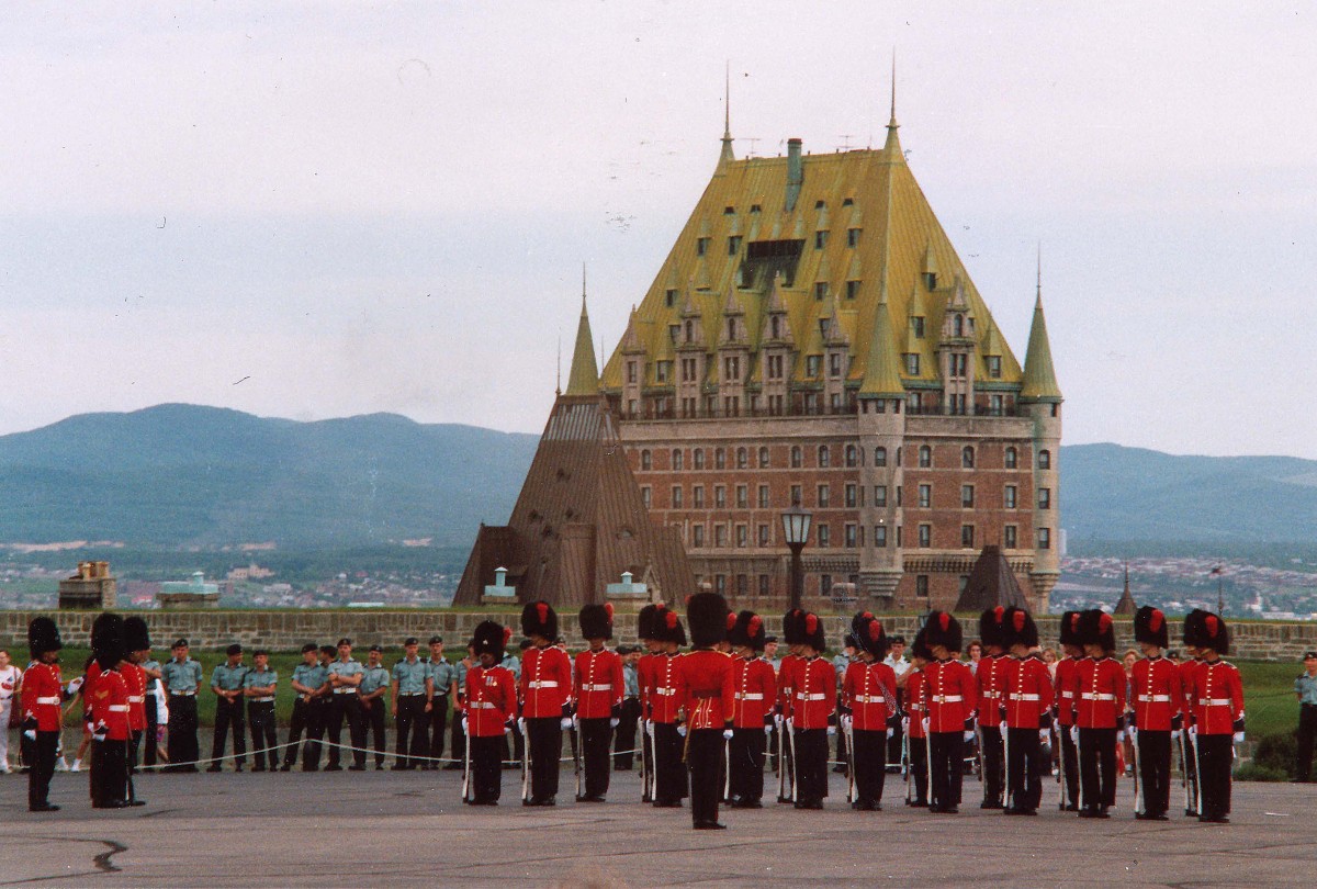 Chteau Frontenac in Quebec Ville. Aufnahme: Juni 1987 (digitalisiertes Negativfoto).