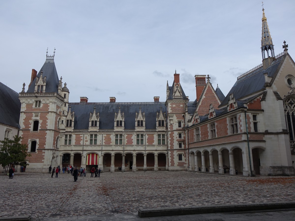 Chateau Blois, sptgotischer Flgel Ludwigs XII. (29.10.2015)