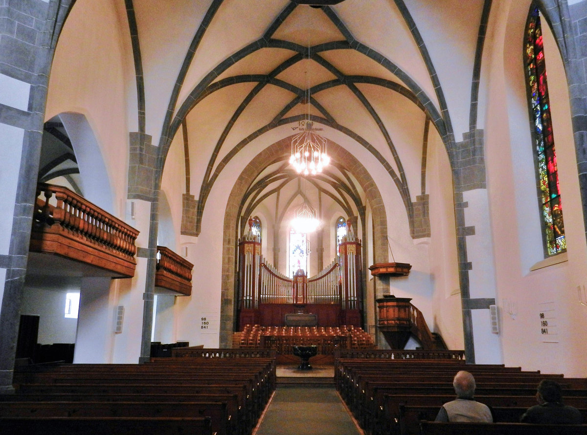 Chur, die Martinskirche, im sptgotischen Stil erbaut, ist das grsste evangelisch-reformierte Kirchengebude des Kantons. Hier wurde 1523 durch Johannes Commander die Reformation verkndet - 10.08.2012