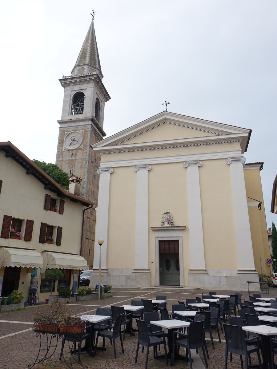 Codroipo, Pfarrkirche Santa Maria Maggiore, erbaut im 18. Jahrhundert (06.05.2017)