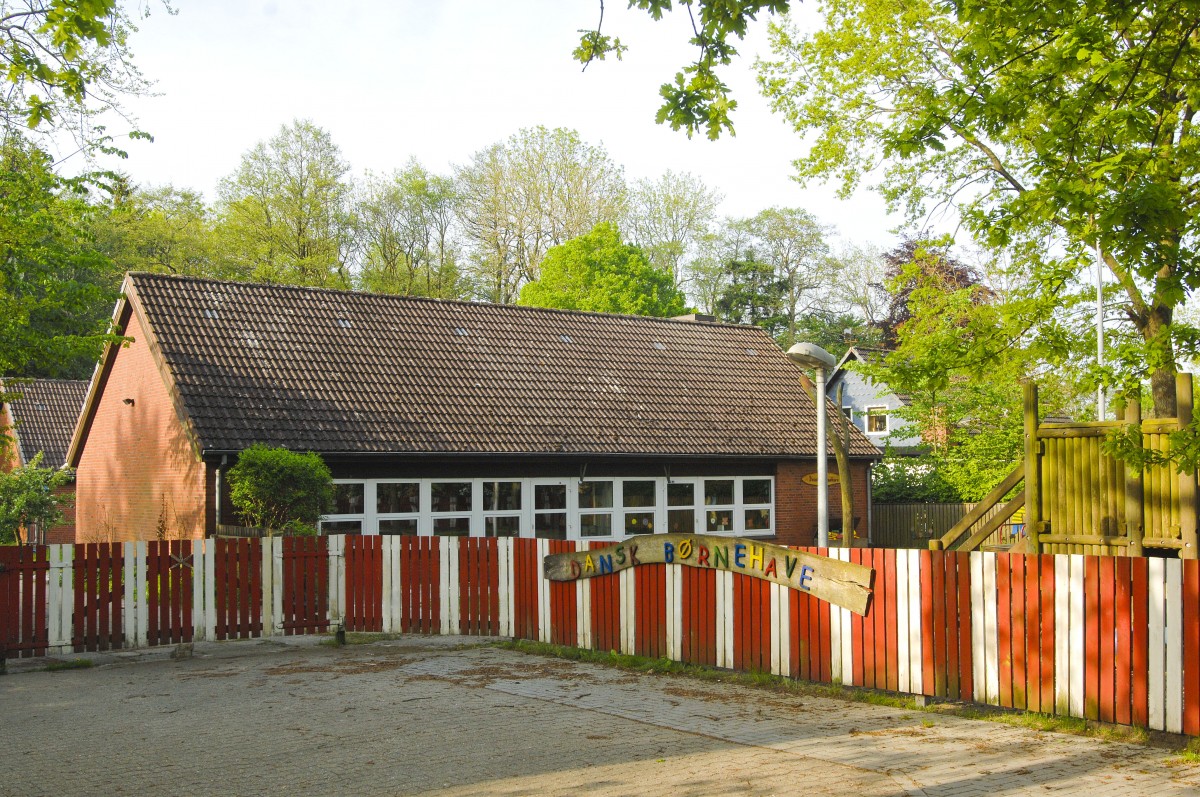 Dnischer Kindergarten in Schafflund bei Flensburg. Aufnahme: Mai 2012.