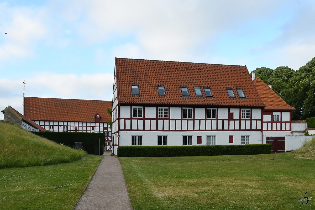 Das lborghus Slot wurde von 1539 bis 1555 errichtet und in der ersten Hlfte des 17. Jahrhunderts umgebaut. (Aalborg, Juni 2018)