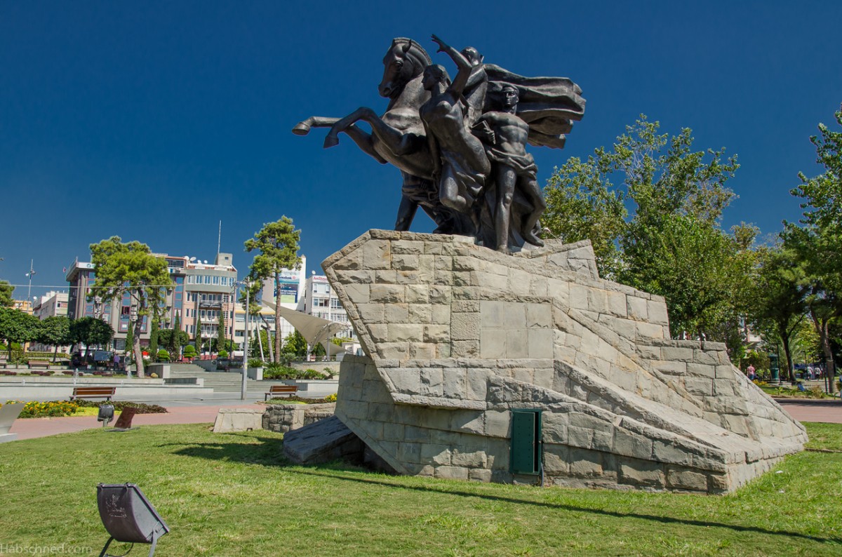 Das Atatrk Denkmal in Antalya. Aufnahmedatum 11.09.2014
