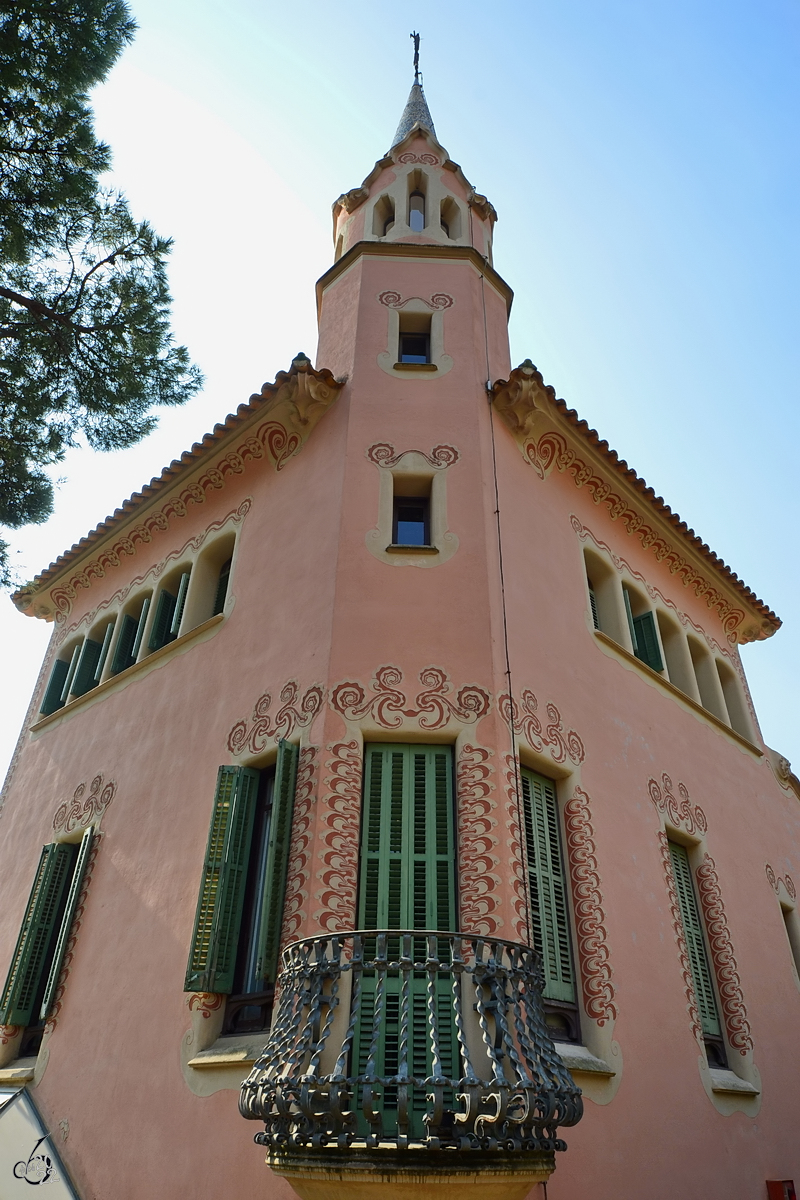 Das Casa-Museu Gaud im Park Gell ist die Villa, in der einst der Architekt Antoni Gaud von 1906 bis Ende 1925 lebte. (Barcelona, Februar 2012)
