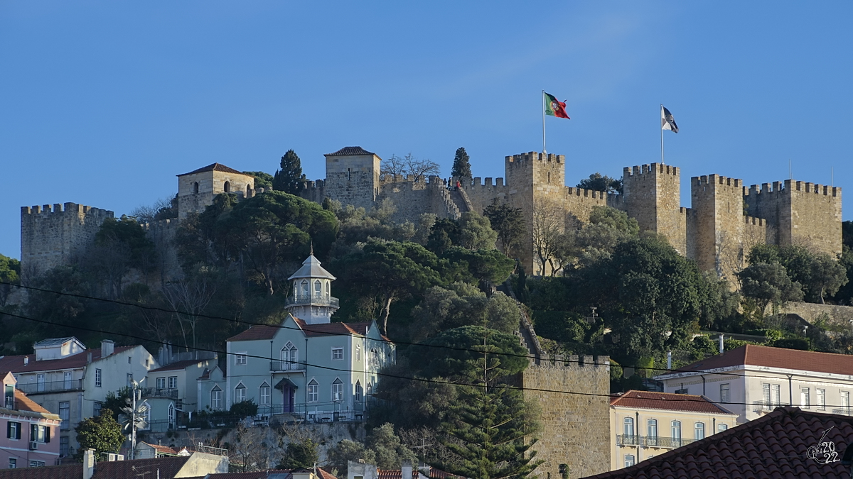 Das Castelo de So Jorge ist eine Festungsanlage in Lissabon. (Januar 2017)