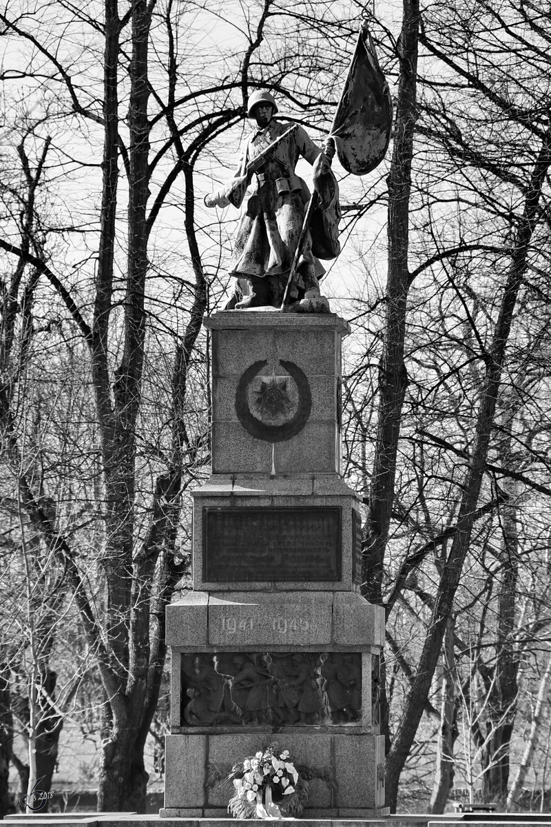 Das Denkmal der Roten Armee in Dresden. (April 2018)