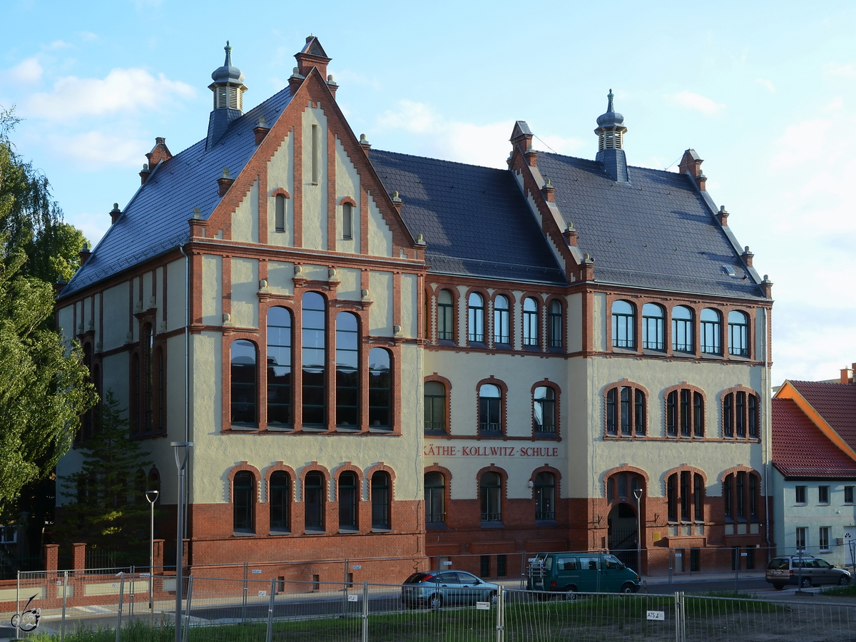 Das Gebude der Kthe-Kollwitz-Schule in Anklam wurde 1905 gebaut und steht unter Denkmalschutz. (August 2013)