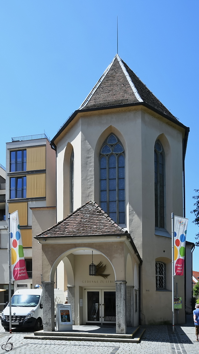 Das Lindauer Stadttheater ist in einer ehemaligen Klosterkirche untergebracht. (August 2017)