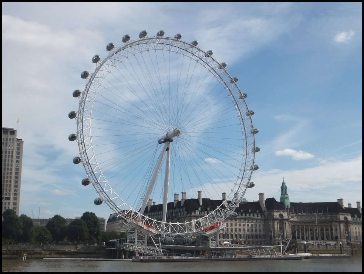 Das London Eye in London am 26.09.2013