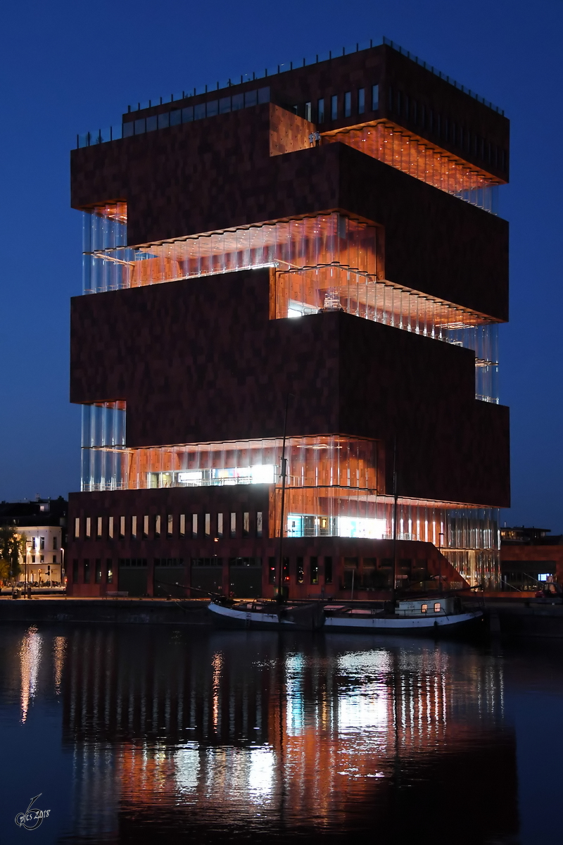 Das Museum aan de Stroom Ende Juli 2018 in Antwerpen.