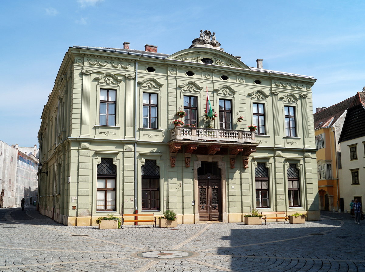 Das Museum Schreiner-hz in der Soproner Innenstadt (neben der Evangelischen Kirche in der Klostergasse/Kolostor utca), 28.08.2019.